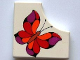 Part No: bb0165pb03  Name: Tile, Modified 2 x 2 with 1 x 1 Curved Cutout with Scala Butterfly Pattern
