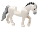 Part No: bb1279c03pb02  Name: Horse with 2 x 2 Cutout and Movable Neck with Molded Light Bluish Gray Tail and Roached Mane and Printed Light Bluish Gray Muzzle and Black Stripes on Mane Pattern