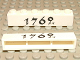 Part No: crssprt02pb12  Name: Brick 1 x 6 without Bottom Tubes with Cross Side Supports with Black '1762' Pattern