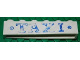 Part No: crssprt02pb78  Name: Brick 1 x 6 without Bottom Tubes with Cross Side Supports with Blue 'TAXI' and Dots Bold Pattern