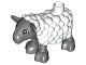 Part No: duplamb01pb02  Name: Duplo Sheep, Lamb with Dark Bluish Gray Legs and Head Pattern
