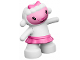 Part No: duplamb02  Name: Duplo Sheep, Lamb Standing with Pink Bow and Pink Tu-Tu (Lambie)