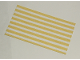 Part No: duptowel01pb03  Name: Duplo, Cloth Towel 5 x 9 cm with Yellow Stripes Pattern