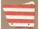 Part No: sailbb24  Name: Cloth Sail 9 x 11, 3 Holes with Red Stripes Pattern