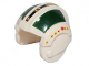 Part No: x164pb12  Name: Minifigure, Headgear Helmet SW Rebel Pilot with Dark Green Rectangles Pattern - Wedge Antilles