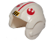 Part No: x164px2  Name: Minifigure, Headgear Helmet SW Rebel Pilot with Red Rebel Alliance Symbol and Stripe Pattern