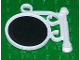 Part No: x222pb07  Name: Road Sign Round on Pole with Ornate Top Attachment with Mirror Pattern (Sticker) - Sets 5805 / 5837 / 5862
