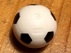 Part No: x45pb07  Name: Ball, Sports Soccer with Black Pentagons Pattern - No Pentagon at Injection Point