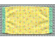 Part No: x967pb03  Name: Scala Cloth Rug with Cherries and Yellow Checkered Pattern