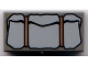 Part No: 3069pb0048  Name: Tile 1 x 2 with Bedroll Light Gray Pattern