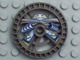 Part No: 32349pb01  Name: Technic, Disk 5 x 5 - RoboRider Talisman Wheel, Ninja Mold with Robot Pattern