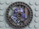 Part No: 32363pb01  Name: Technic, Disk 5 x 5 - RoboRider Talisman Wheel, Grab Mold with Robot Pattern