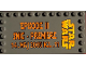 Part No: 6178pb041  Name: Tile, Modified 6 x 12 with Studs on Edges with Star Wars Logo and 'EPISODE III SNIG - PREMIERE 14. MAJ 2005 KL. 11' Movie Ticket Pattern