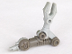 Part No: x300c01  Name: Galidor Limb Arm Nepol/Jens with Light Gray Mechanical Grabber, with 1 Light Gray Pin