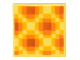 Part No: 3068pb1494  Name: Tile 2 x 2 with Minecraft Pixelated Dark Orange, Orange, and Bright Light Orange Diagonal Honeycomb Pattern