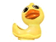 Part No: 49814pb01  Name: Primo Animal Duck Looking Right with Orange Beak