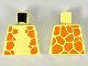 Part No: 973pb3438  Name: Torso Animal Print Orange Giraffe Spots Pattern