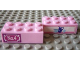 Part No: 3001pb073  Name: Brick 2 x 4 with 'No.4' and Jug and Bowls Pattern (Stickers) - Set 7586