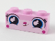 Part No: 3622pb101  Name: Brick 1 x 3 with Cat Face Wide Eyes, Small Lopsided Grin Pattern