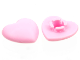 Part No: 45450  Name: Clikits, Icon Heart 2 x 2 Small with Pin, Frosted (Solid and Transparent Colors)