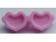 Part No: 93080k  Name: Friends Accessories Glasses, Heart Shaped with Small Pin