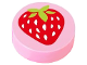 Part No: 98138pb015  Name: Tile, Round 1 x 1 with Strawberry Pattern