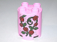Part No: 98225pb002  Name: Duplo, Brick Round 2 x 2 x 2 with Red Roses, Vine and Stardust Pattern
