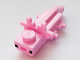 Part No: mineaxolotl02  Name: Minecraft Axolotl with Dark Pink Nose - Brick Built