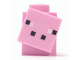 Part No: minepig07  Name: Minecraft Pig, Micromob (1 x 1 Modified Brick) - Brick Built