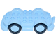 Part No: 15314c05  Name: Duplo Car Base 4 x 8 with Bright Light Blue Wheels with Black Tires