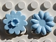Part No: clikits020u  Name: Clikits, Icon Flower 10 Petals 2 x 2 Large with Pin (Undetermined Type)