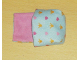 Part No: sleepbag08  Name: Duplo, Cloth Sleeping Bag with Orange Crowns and Pink Hearts Pattern