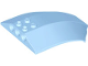 Part No: x224  Name: Windscreen 8 x 6 x 2 Curved Sloped Sides