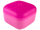 Part No: 51462c01  Name: Clikits Container, Square Box with Hole with Trans-Dark Pink Lid (51462 / 51285)