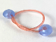 Part No: 53680  Name: Clikits Cord, Jelly String with 2 Trans-Medium Blue Caps - 110mm - Side Attachment