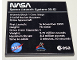 Part No: 10202pb074  Name: Tile 6 x 6 with Bottom Tubes with NASA Space Launch System (SLS) Pattern (Sticker) - Set 10341