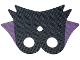 Part No: 103931  Name: Minifigure Cape Cloth, 6-Pointed Collar, Rounded Base, with 2 Medium Lavender Points Pattern