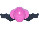 Part No: 109443pb01  Name: Large Figure Moustache, Super Mario with Molded Dark Pink Bulbous Nose Pattern (Wario)