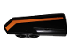 Part No: 11946pb027  Name: Technic, Panel Fairing #21 Very Small Smooth, Side B with Orange Stripe on Black Background Pattern (Sticker) - Set 42038