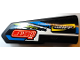Part No: 11946pb089  Name: Technic, Panel Fairing #21 Very Small Smooth, Side B with 'SPEED', 'FIRM GRIPP' and Blue, Lime and White Stripes Pattern (Sticker) - Set 42103