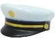 Part No: 12895pb07  Name: Minifigure, Headgear Cap, Captain with White Top, Gold Braid and Dot Pattern