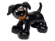 Part No: 1396pb02  Name: Duplo Dog with Dark Orange Eyes, Spots, and Mouth Pattern