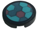 Part No: 14769pb492  Name: Tile, Round 2 x 2 with Bottom Stud Holder with Hexagons Pattern (Sticker) - Set 41256