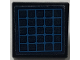 Part No: 15210pb211  Name: Road Sign 2 x 2 Square with Open O Clip with Dark Blue and Dark Azure Solar Panel Pattern (Sticker) - Set 41702