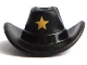 Part No: 15424pb01  Name: Minifigure, Headgear Hat, Cowboy with Gold Star Pattern