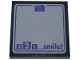 Part No: 1751pb053  Name: Tile 4 x 4 with Dark Purple Mirror Outline, Camera and  '3 2 1 ... smile!' Pattern (Sticker) - Set 42661