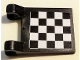 Part No: 2335pb053  Name: Flag 2 x 2 Square with Checkered Pattern on Both Sides, Black Corners (Stickers)