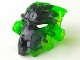 Part No: 24164pb01  Name: Bionicle Mask Umarak with Marbled Trans-Bright Green Pattern