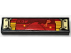 Part No: 2431pb0926  Name: Tile 1 x 4 with Gold Plates, Display Screen with Dark Red, Red and Yellow Tactical Map and '103' Pattern (Sticker) - Set 70677
