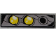 Part No: 2431pb560L  Name: Tile 1 x 4 with Double Yellow Headlight Left Pattern (Sticker) - Set 8458
